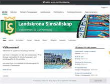Tablet Screenshot of landskronasimsallskap.nu